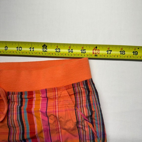 NWT PINK Victoria's Secret Striped Cotton Shorts Size 4 Orange Multicolor Preppy - Picture 6 of 8